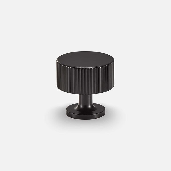 Celle - Matte Black Brass Knob - Matte Black Brass Knob