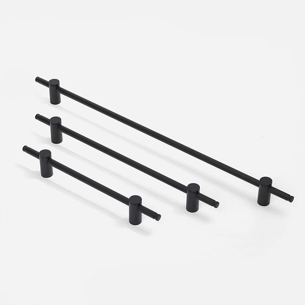 Fresno - Matte Black Brass Handle - Architectural Hardware - Matte Black