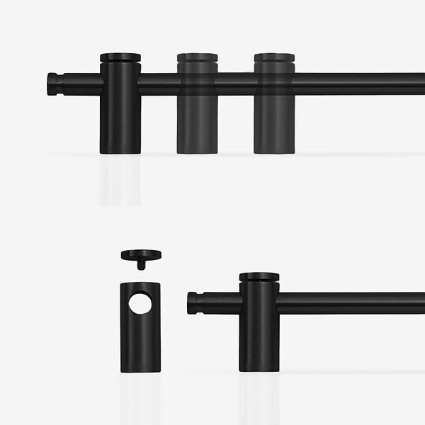 Fresno - Matte Black Brass Handle - Architectural Hardware - Matte Black