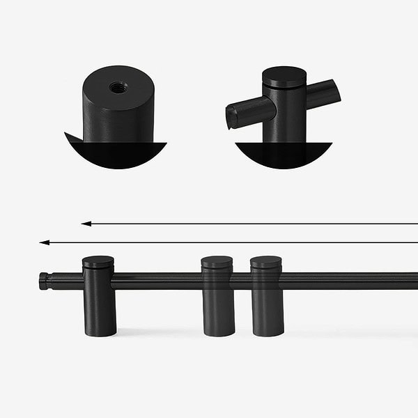 Fresno - Matte Black Brass Handle - Architectural Hardware - Matte Black