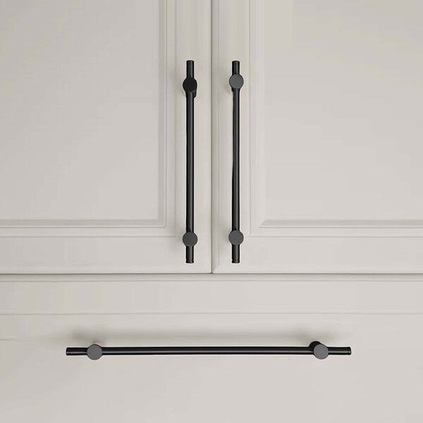 Fresno - Matte Black Brass Handle - Architectural Hardware - Matte Black