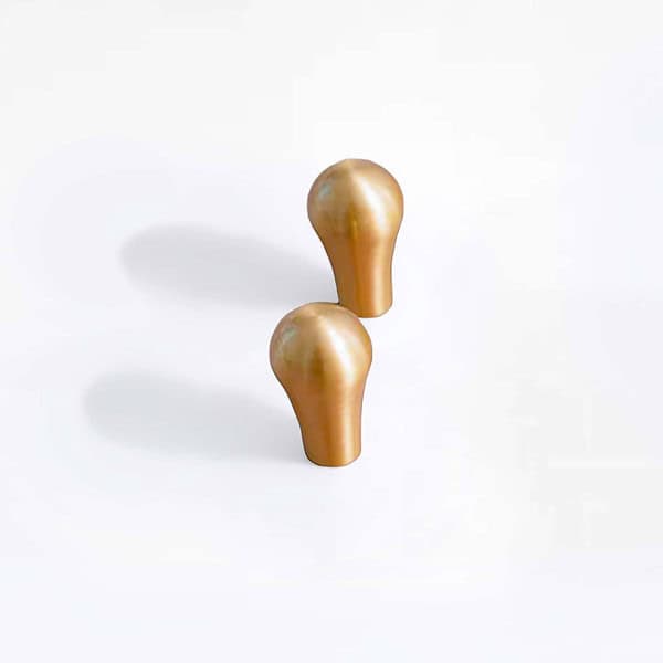 Ube - Brushed Brass Pillat Knob - Brushed Brass