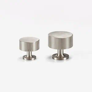 Celle - Brushed Silver Nickel Brass Knob - Architectural Hardware - Brushed Silver Nickel Brass