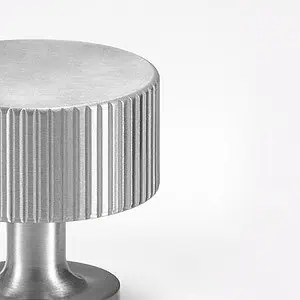 Celle - Brushed Silver Nickel Brass Knob - Architectural Hardware - Brushed Silver Nickel Brass