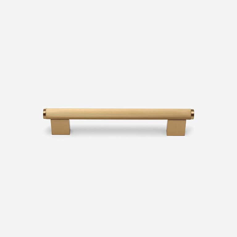 Smart 12 Genoa - Knurled Brushed Brass Handle - Architectural Hardware - Genoa Knurled Brushed Brass Handle