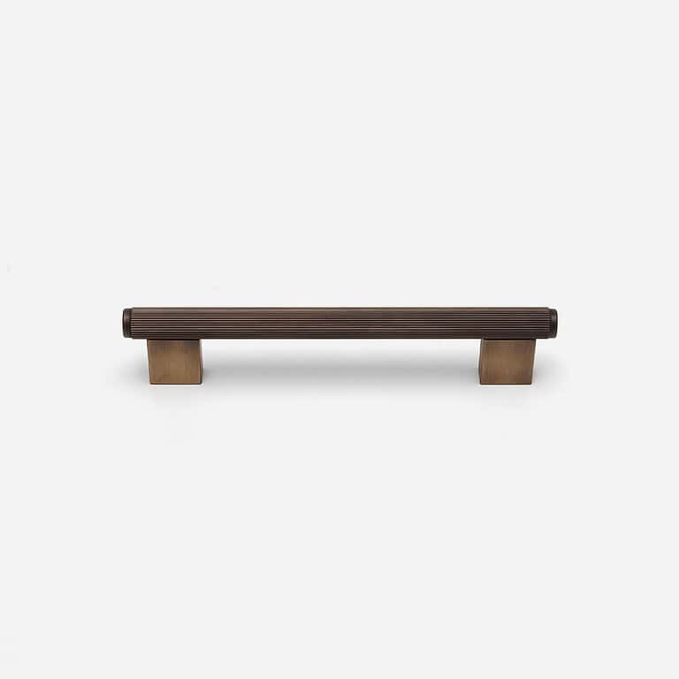 Smart 22 Genoa - Knurled Antique Bronze Brass Handle - Architectural Hardware - Genoa Knurled Antique Bronze Brass Handle