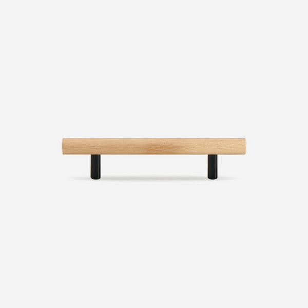 Torgny - Beech Wood and Matte Black Brass Handle - Matte Black