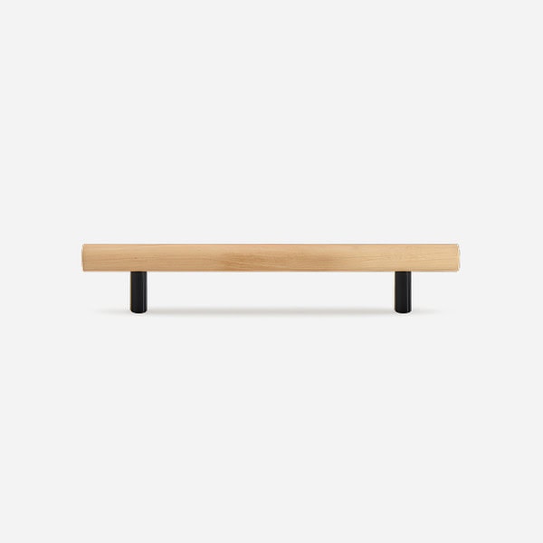 Torgny - Beech Wood and Matte Black Brass Handle - Matte Black