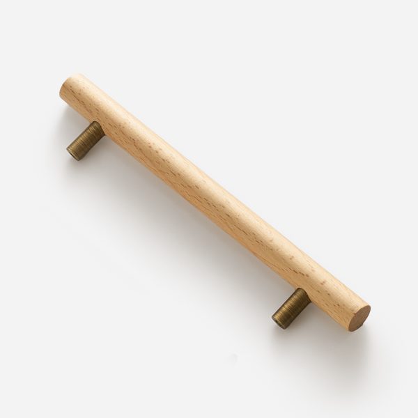 Torgny - Beech Wood and Antique Bronze Brass Handle - Antique Bronze Brass Handle