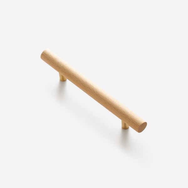 Torgny - Beech Wood and Matte Brass Handle - Matte Brass