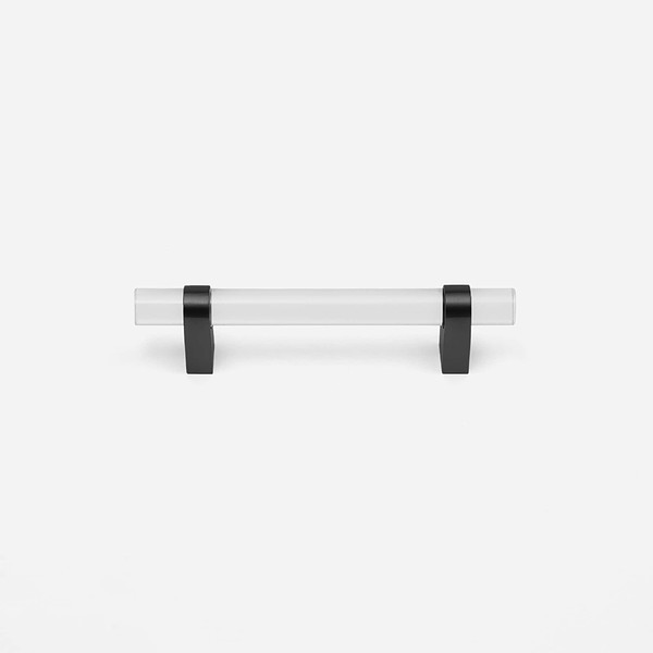 Hesse - Acrylic and Matte Black Brass Handle - Acrylic and Matte Black Brass Handle