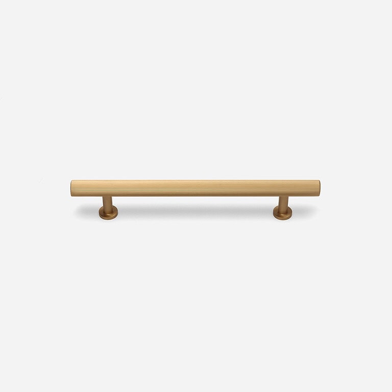 Smart 42 Qena - Linear Brushed Brass Handle - Architectural Hardware - Qena Linear Brushed Brass Handle