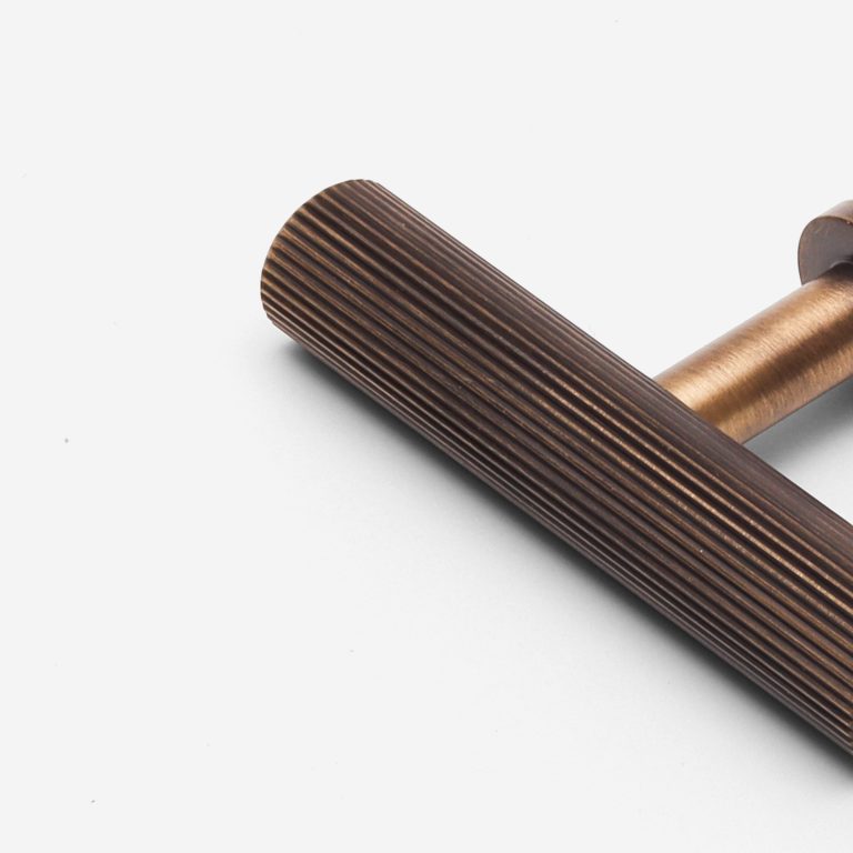 Smart 48 Qena - Linear Antique Bronze Brass Pull - Architectural Hardware - Linear Antique Bronze Brass Pull