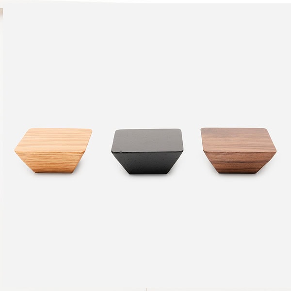 Blyth - Walnut Wood Square Knob - Walnut Wood Square Knob