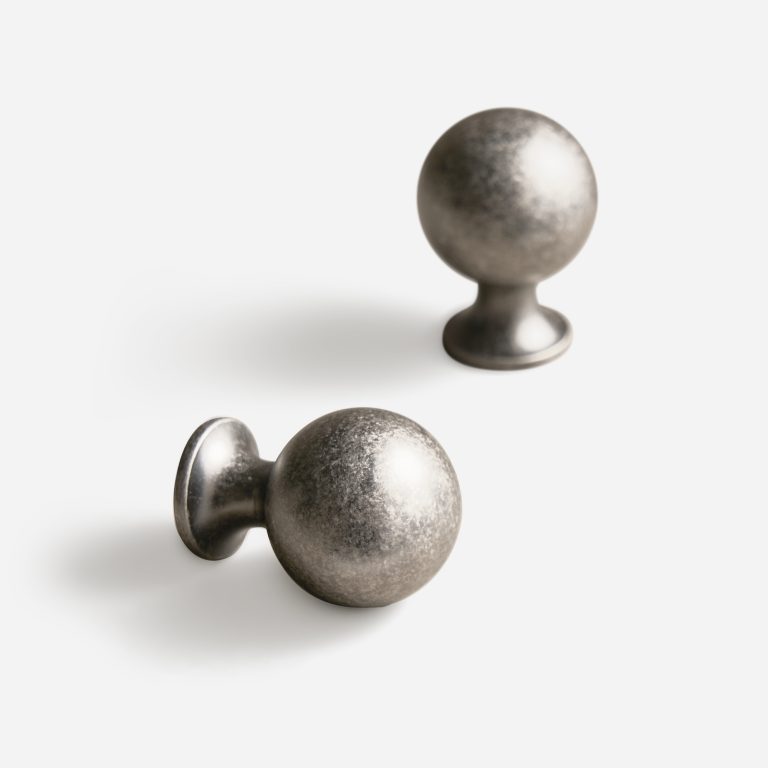 Smart 4 Manaus - Tumbled Nickel Knob - Architectural Hardware - Tumbled Nickel Knob