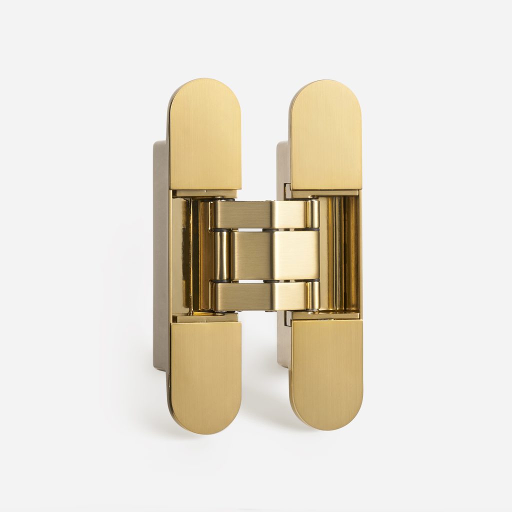 Bacau - Brushed Gold Concealed Hinge - Architectural Hardware - Brushed Gold Concealed Hinge