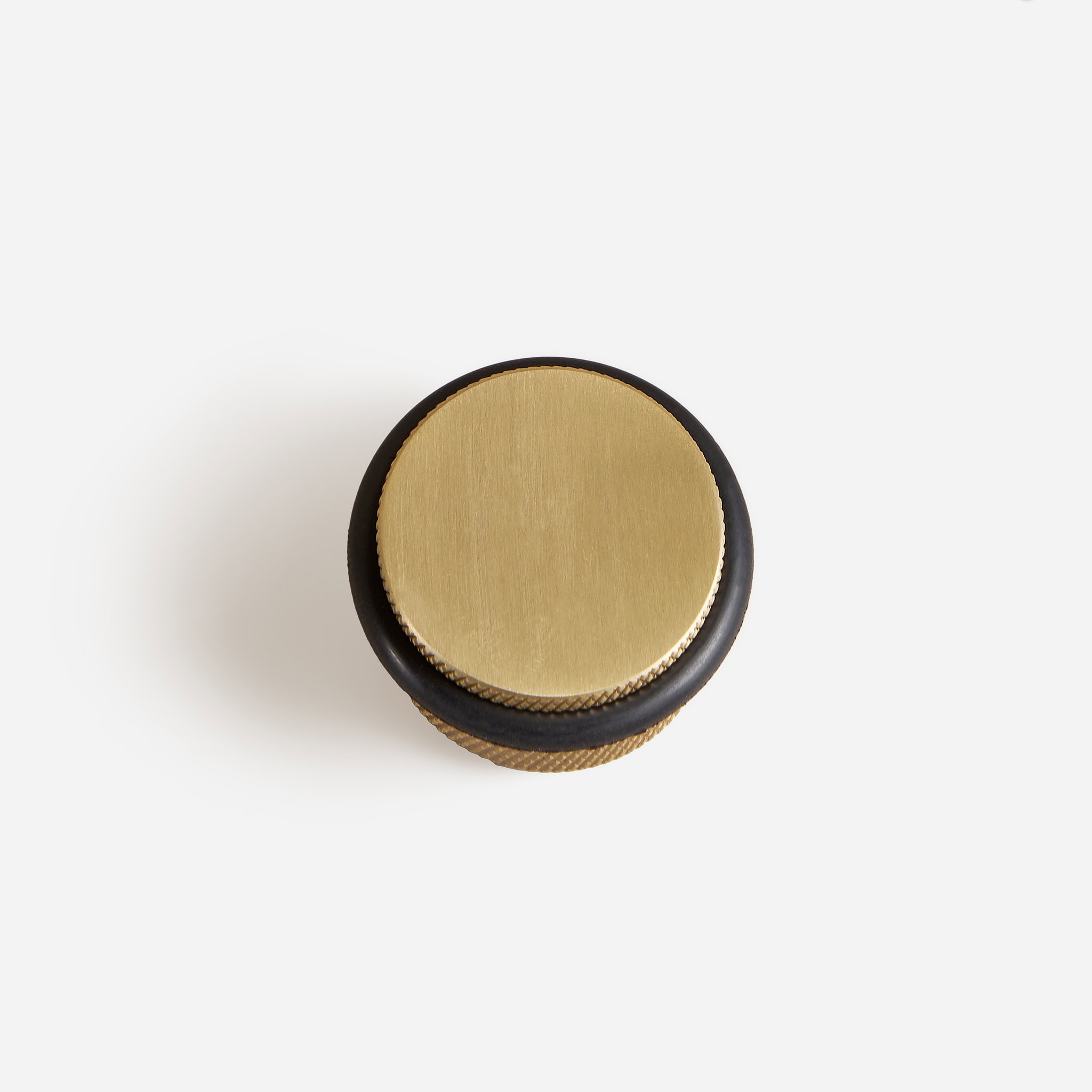 Vago - Knurled Matte Brass Door Stop - Architectural Hardware - Knurled Matte Brass Door Stop