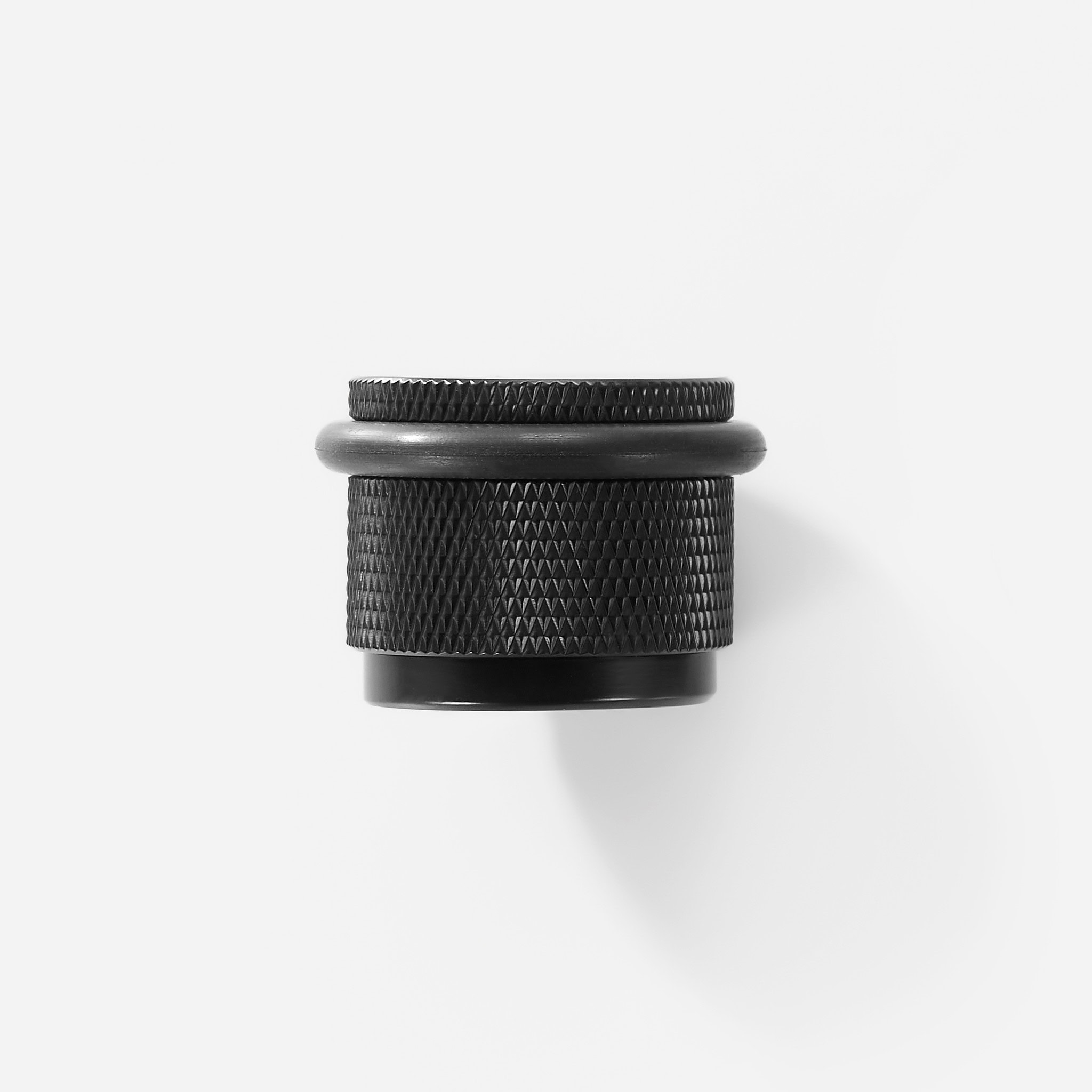 Vago - Knurled Matte Brass Door Stop - Architectural Hardware - Knurled Matte Brass Door Stop