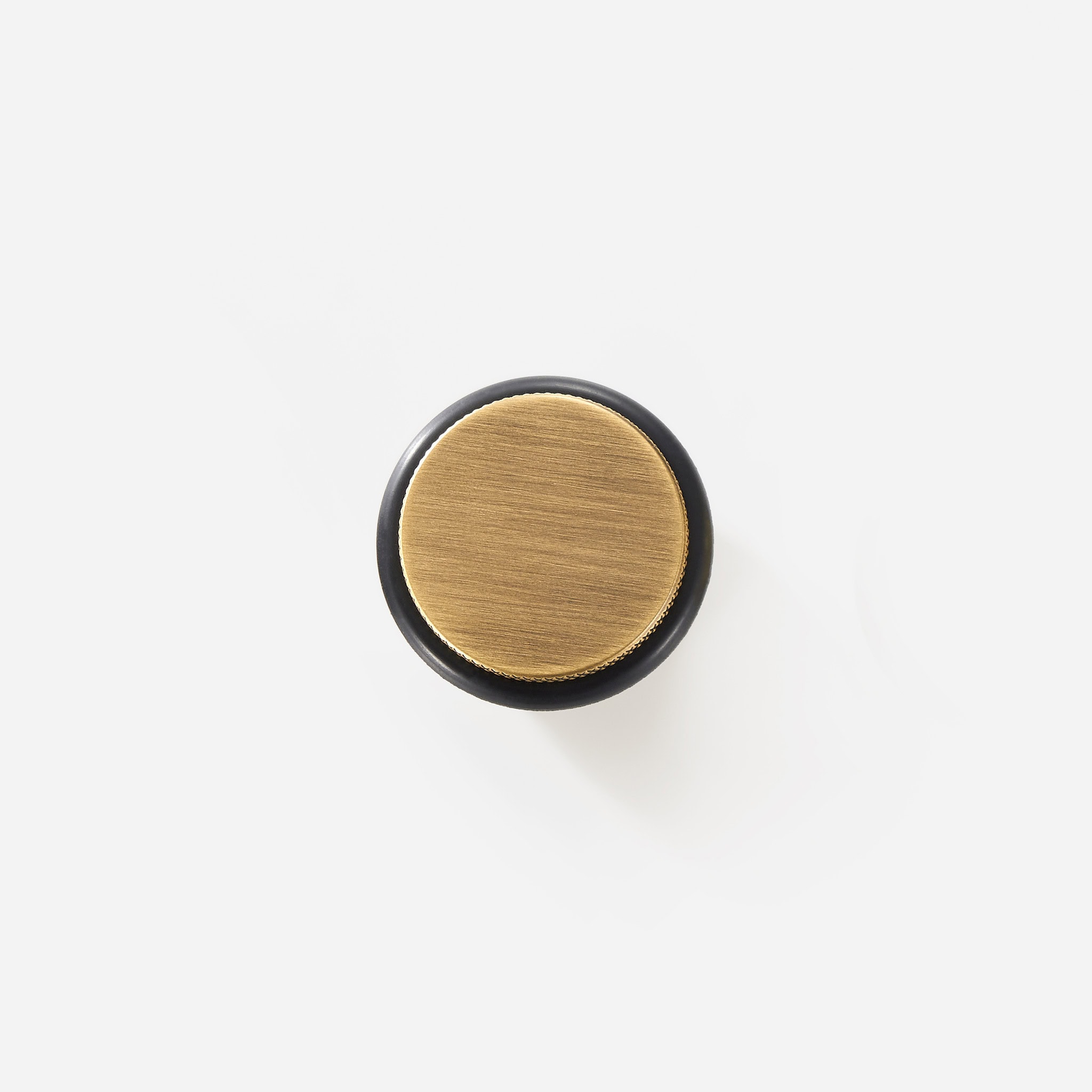Vago - Knurled Matte Brass Door Stop - Architectural Hardware - Knurled Matte Brass Door Stop