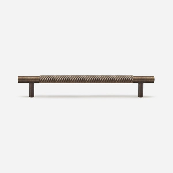 Ekati - Knurled Brushed Nickel Brass Handle - Architectural Hardware - Knurled Brushed Nickel Brass
