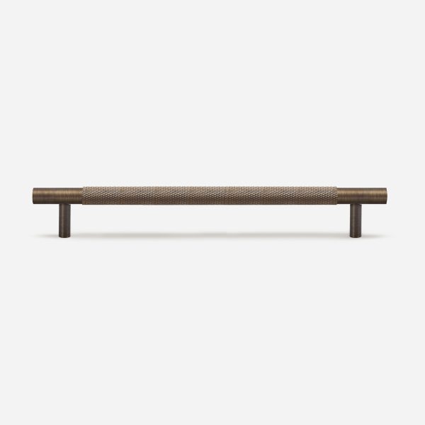 Ekati - Knurled Brushed Nickel Brass Handle - Architectural Hardware - Knurled Brushed Nickel Brass