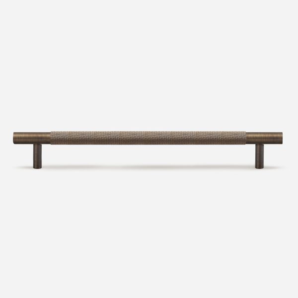 Ekati - Knurled Brushed Nickel Brass Handle - Architectural Hardware - Knurled Brushed Nickel Brass