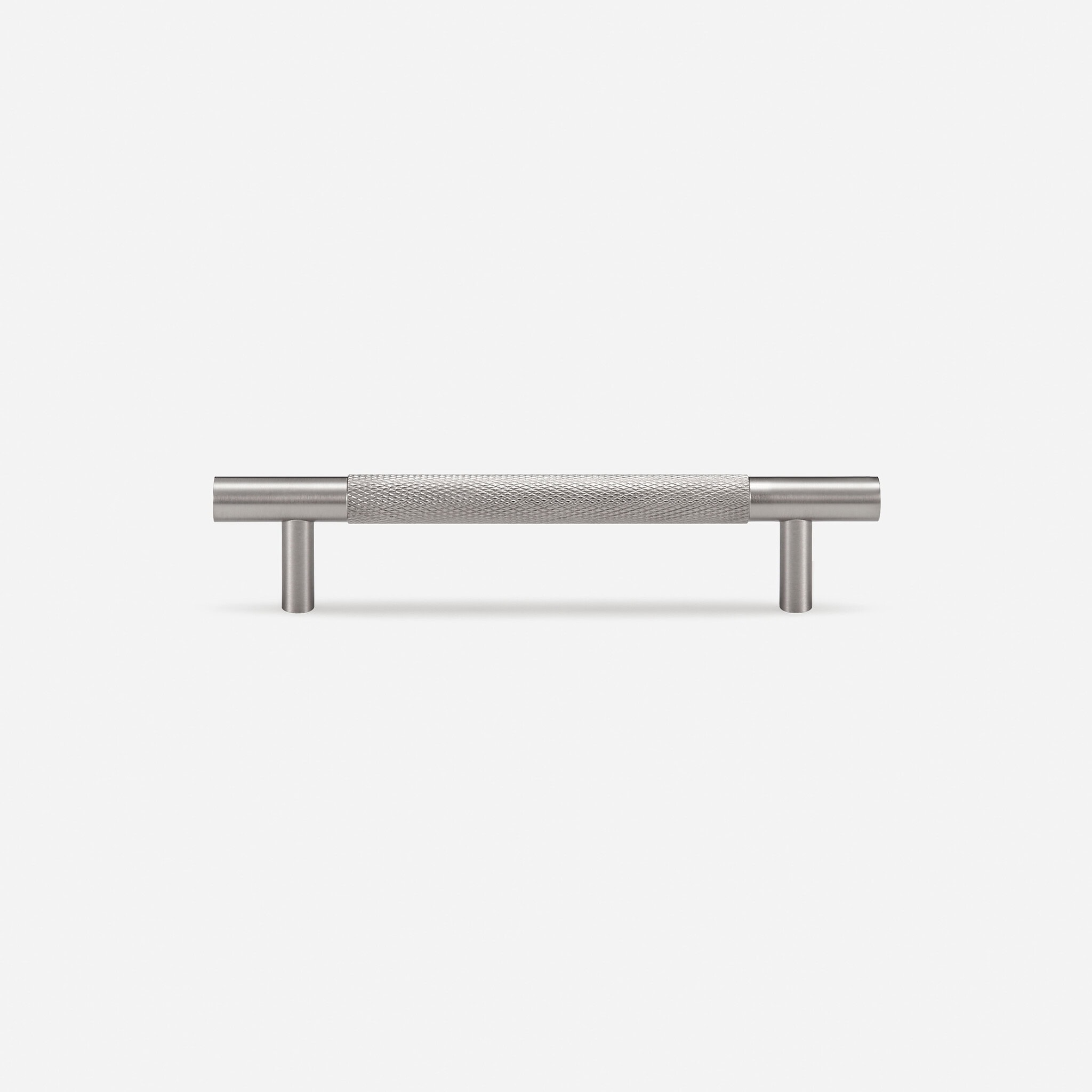 Ekati - Knurled Brushed Nickel Brass Handle - Architectural Hardware - Knurled Brushed Nickel Brass