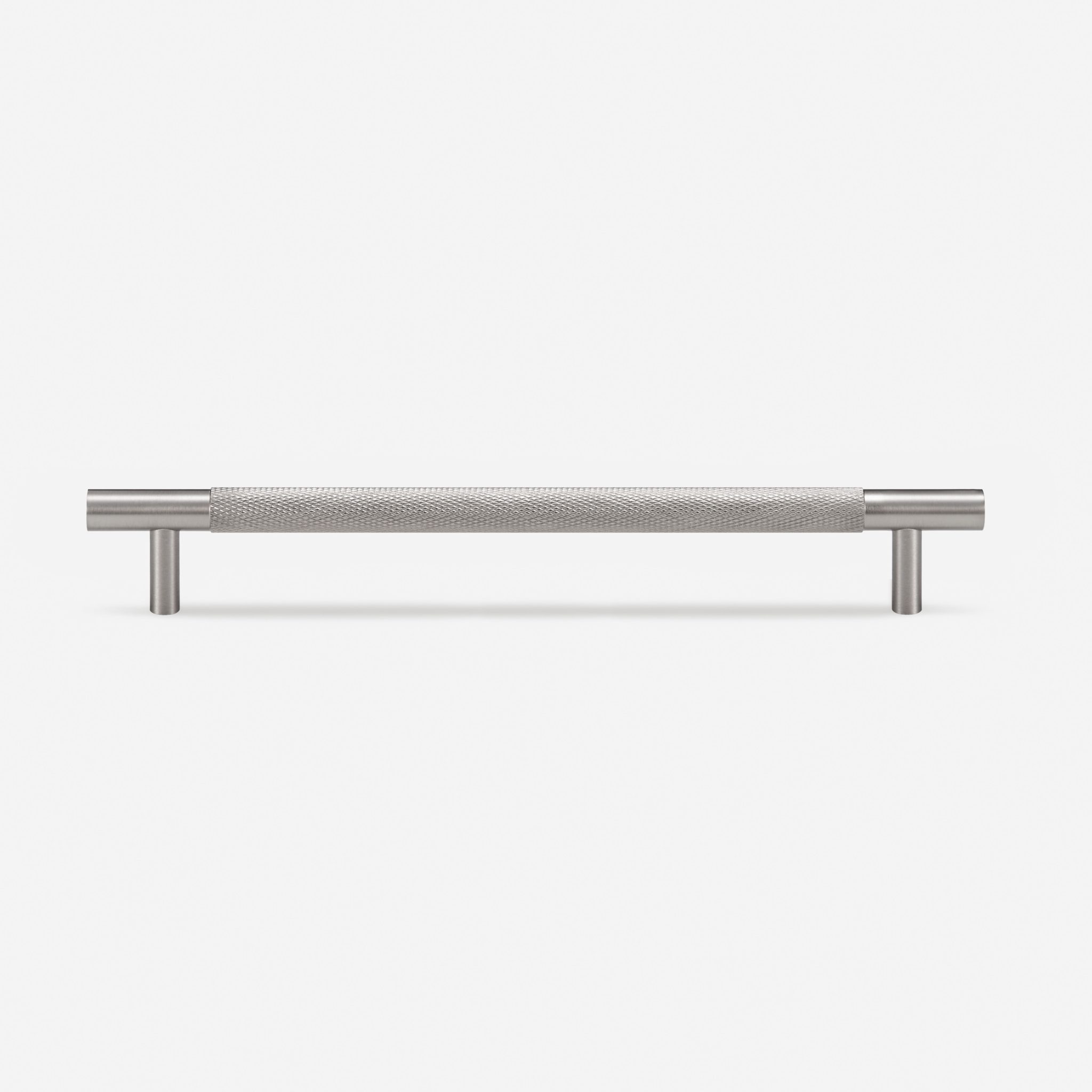 Ekati - Knurled Brushed Nickel Brass Handle - Architectural Hardware - Knurled Brushed Nickel Brass