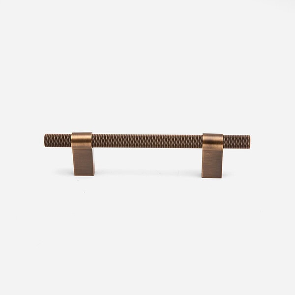 Oslo - Antique Bronze Brass Knurled Handle - Antique Bronze Brass
