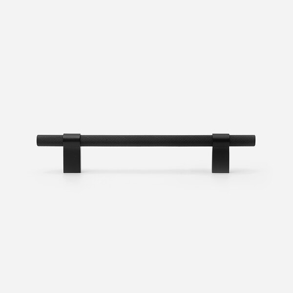 Oslo - Matte Black Brass Knurled Handle - Matte Black Brass