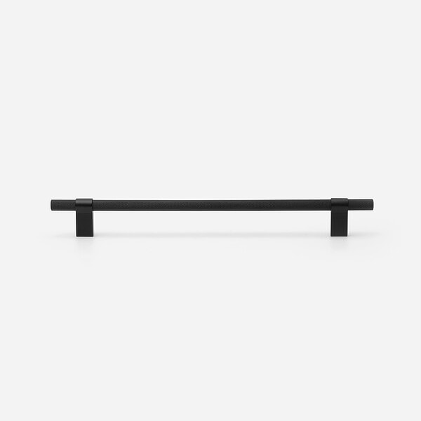 Oslo - Matte Black Brass Knurled Handle - Matte Black Brass