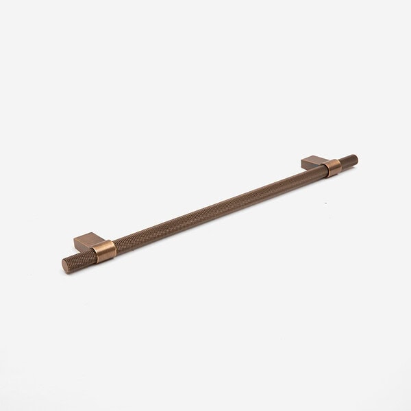 Oslo - Antique Bronze Brass Knurled Handle - Antique Bronze Brass