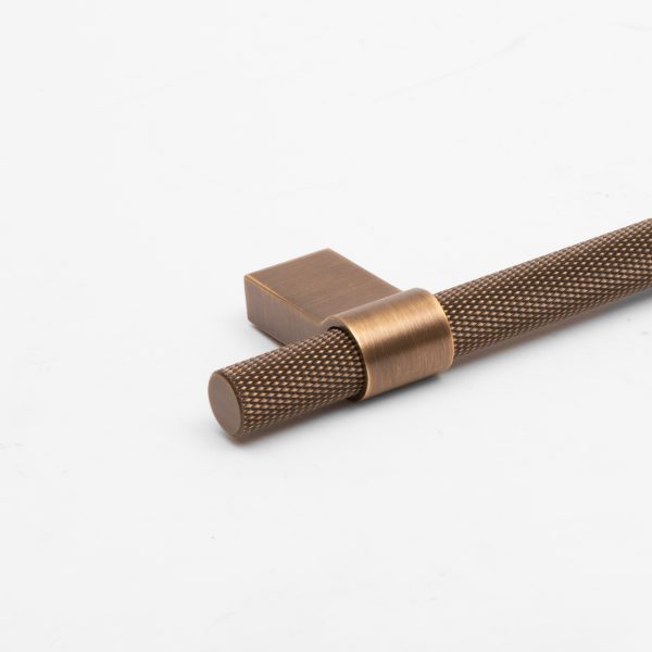 Oslo - Antique Bronze Brass Knurled Handle - Antique Bronze Brass