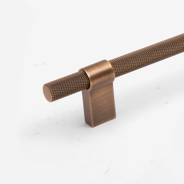 Oslo - Antique Bronze Brass Knurled Handle - Antique Bronze Brass