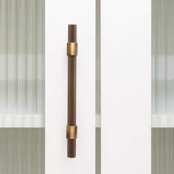 Oslo - Antique Bronze Brass Knurled Handle - Antique Bronze Brass