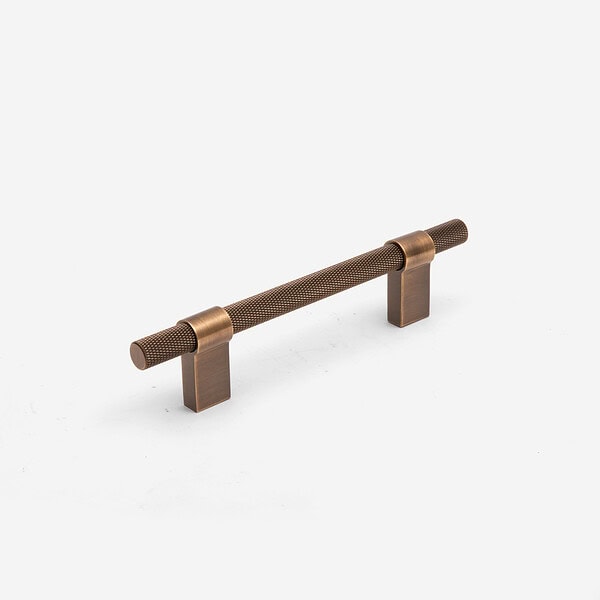 Oslo - Antique Bronze Brass Knurled Handle - Antique Bronze Brass