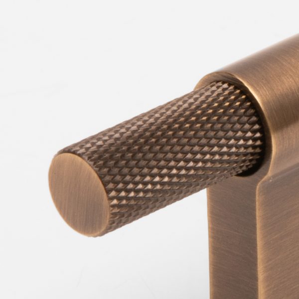 Oslo - Antique Bronze Brass Knurled Pull - Antique Bronze Brass