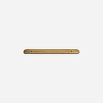 Curved Brushed Brass Backplate - 148mm