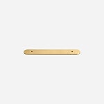 Curved Brushed Brass Backplate - 148mm