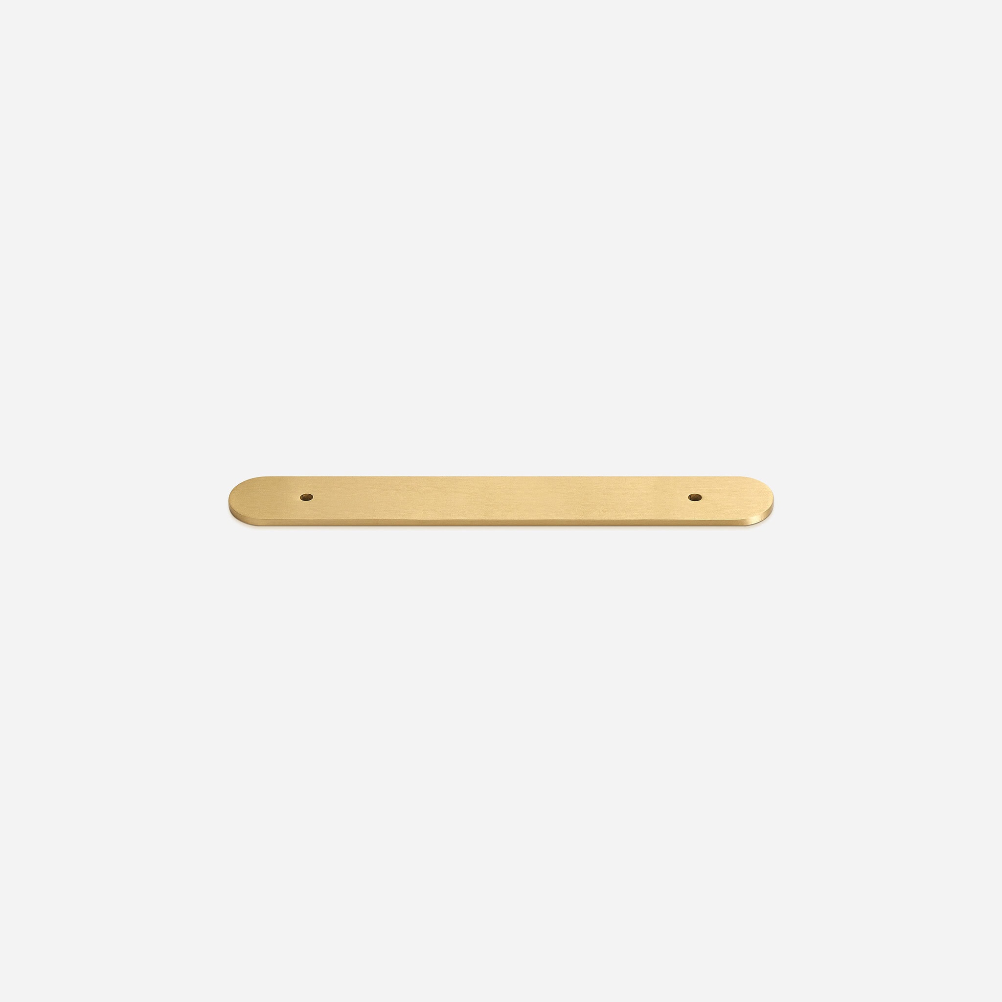 Curved Brushed Brass Backplate - 148mm