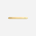 Curved Brushed Brass Backplate - 148mm