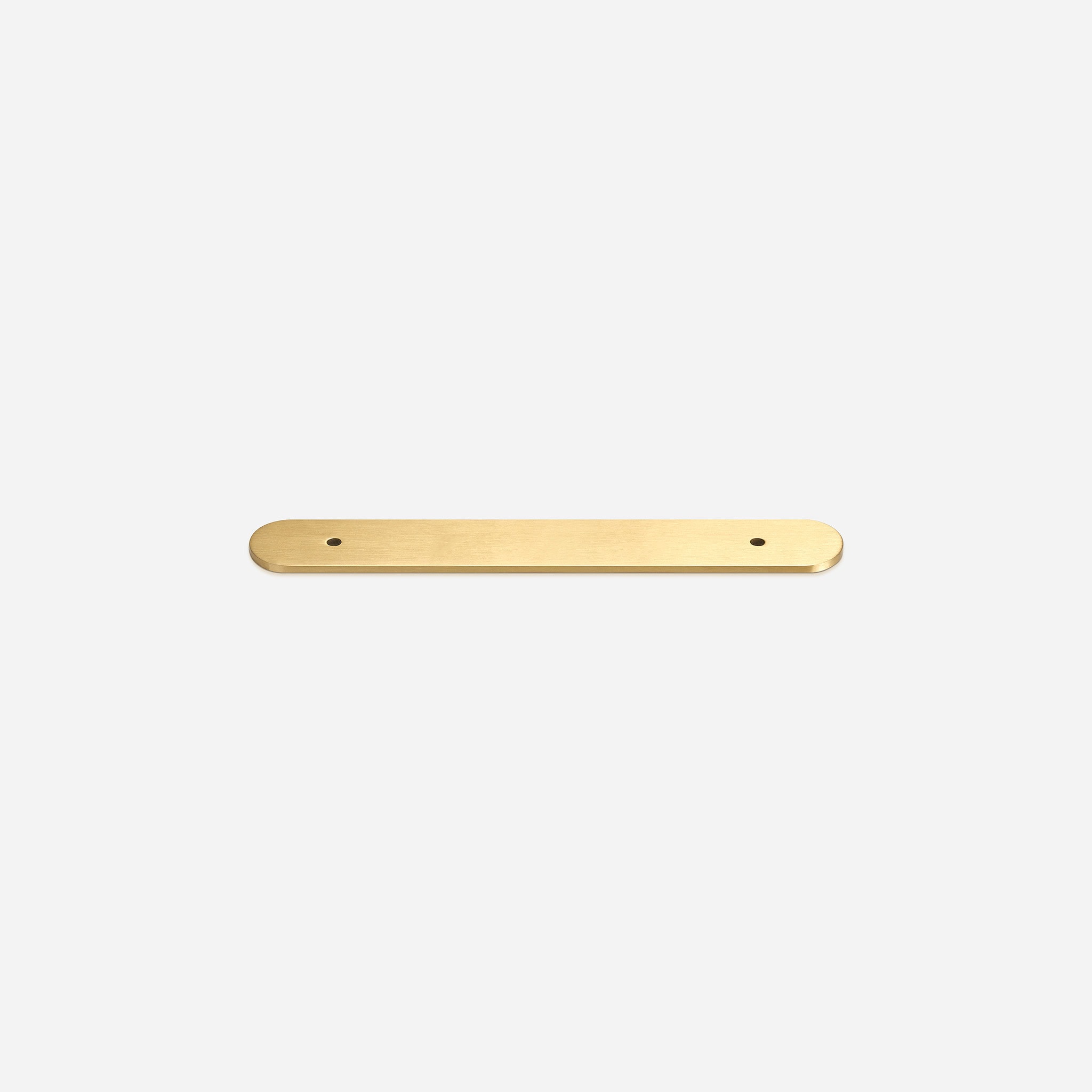 Curved Brushed Brass Backplate - 148mm