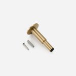 Athens - Brushed Nickel Brass Door Stop - Architectural Hardware - Brushed Nickel Brass Door Stop