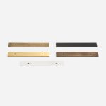 Rectangle Brushed Brass Backplate - Architectural Hardware - Backplate