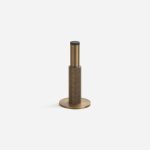 Delphi - Knurled Brushed Nickel Brass Door Stop - Architectural Hardware - Knurled Brushed Nickel Brass Door Stop