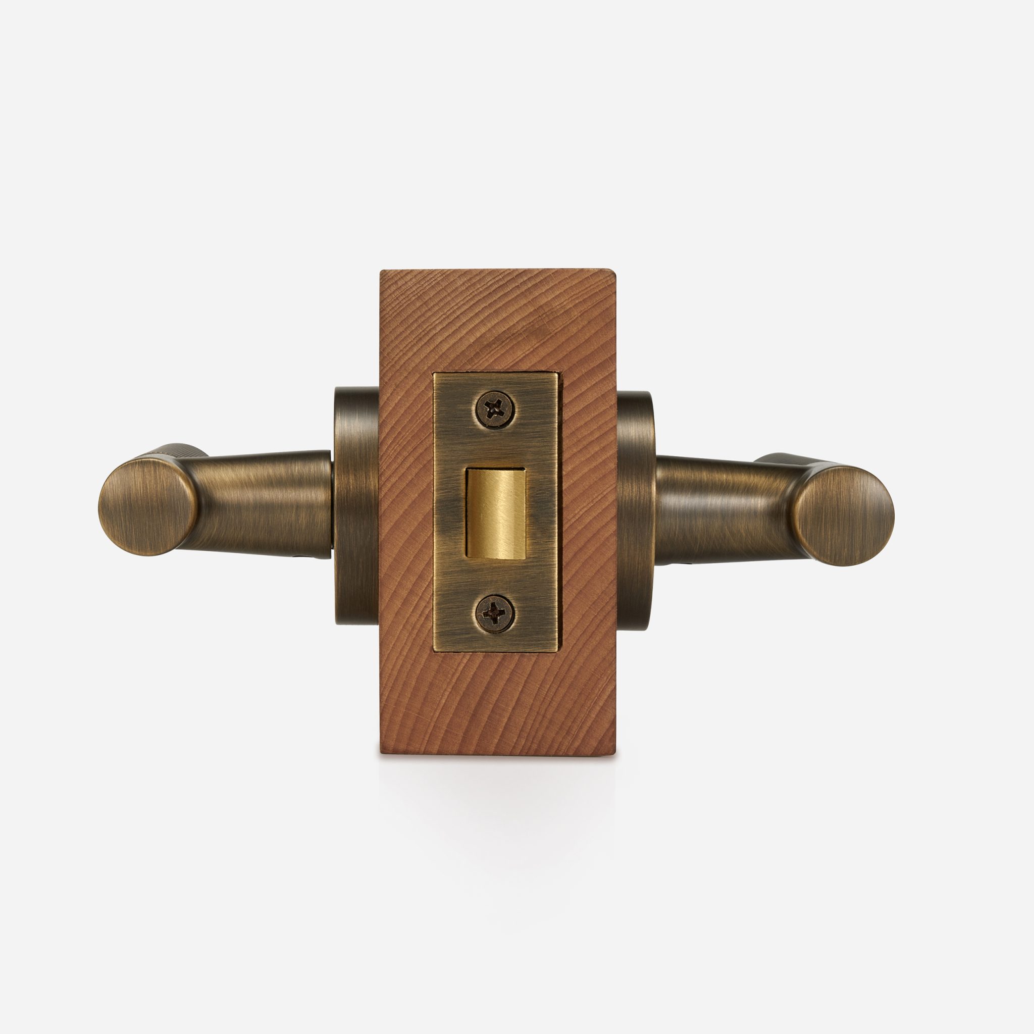 Bradford - Matte Black Brass Lever Handle - Architectural Hardware - Matte Black Brass Lever Handle