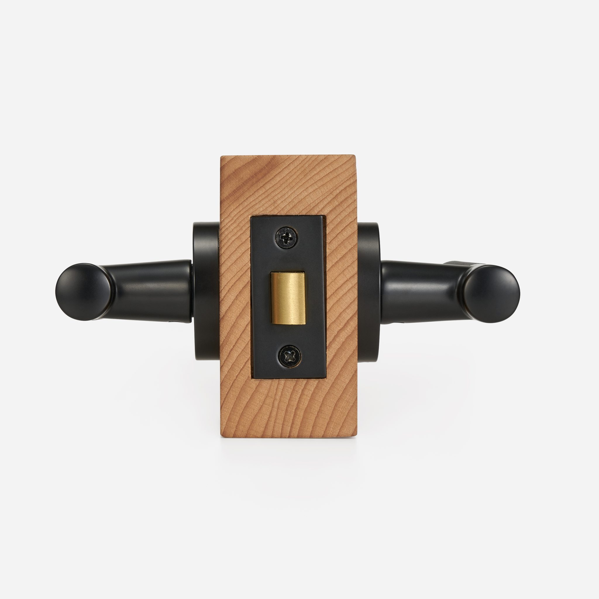Bradford - Matte Black Brass Lever Handle - Architectural Hardware - Matte Black Brass Lever Handle