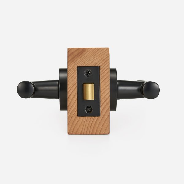 Bradford - Matte Black Brass Lever Handle - Architectural Hardware - Matte Black Brass Lever Handle