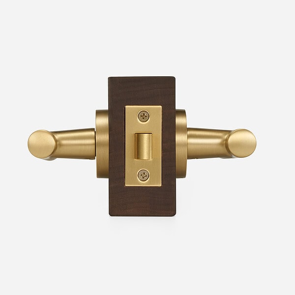 Bradford - Matte Black Brass Lever Handle - Architectural Hardware - Matte Black Brass Lever Handle