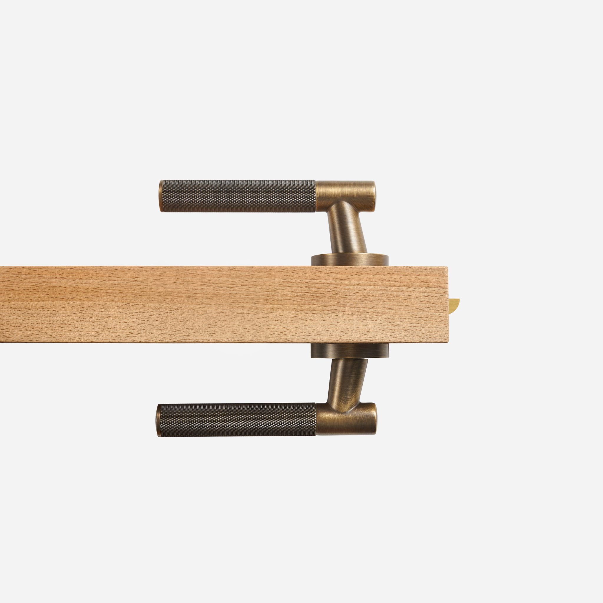 Bradford - Matte Black Brass Lever Handle - Architectural Hardware - Matte Black Brass Lever Handle